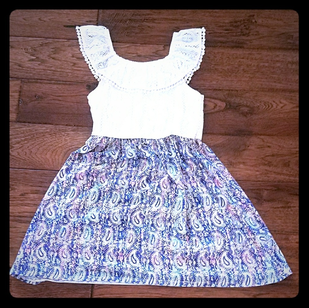 Lace and Rainbow colored dress